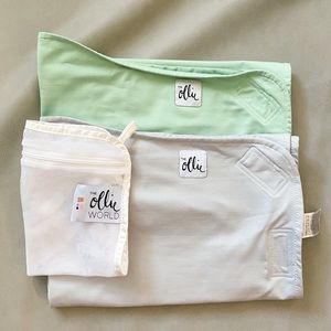 Two Ollie swaddles